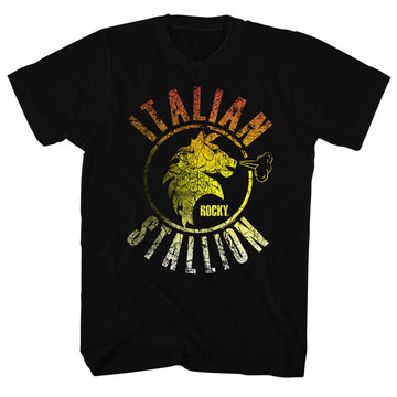 Rocky Mens S/S T-Shirt - Stallion Fade - Solid Black