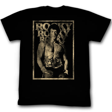 Rocky Mens S/S T-Shirt - Winning - Solid Black