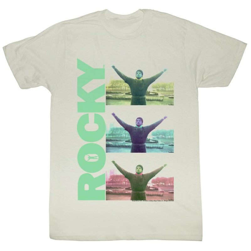Rocky Mens S/S T-Shirt - Triple Victory - Solid Natural