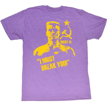 Rocky Mens S/S T-Shirt - Break You - Heather Neon Purple Heather