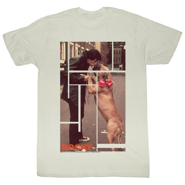 Rocky Mens S/S T-Shirt - Rocky & Doggy - Solid Natural