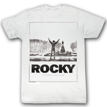 Rocky Mens S/S T-Shirt - Snow Rock - Solid White