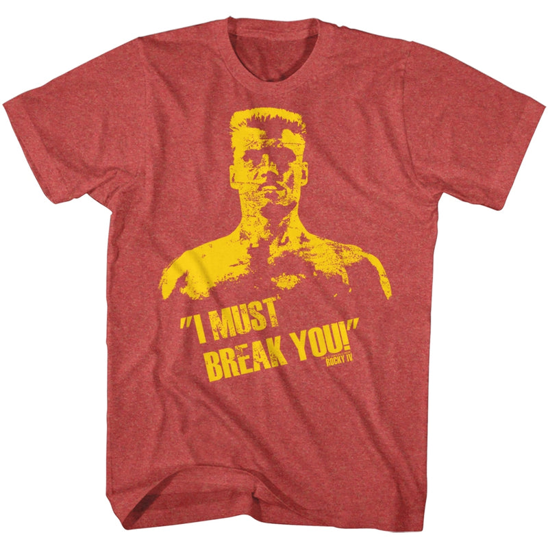 Rocky Mens S/S T-Shirt - Break You - Heather Red Heather