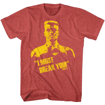 Rocky Mens S/S T-Shirt - Break You - Heather Red Heather