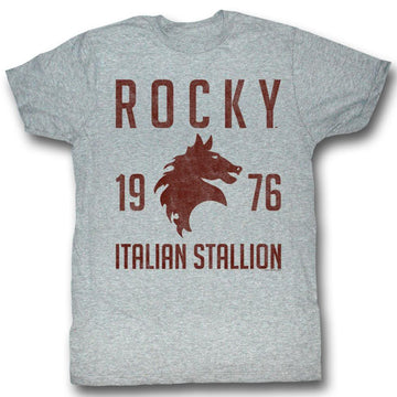 Rocky Mens S/S T-Shirt - Vintage 1976 - Heather Gray Heather