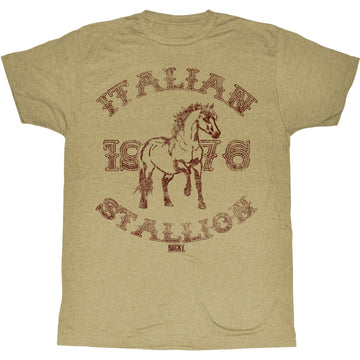 Rocky Mens S/S T-Shirt - 1967 Stallion - Heather Khaki Heather