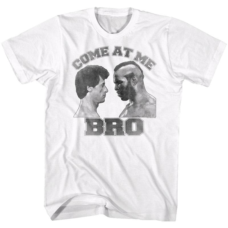 Rocky Mens S/S T-Shirt - Come At Me - Solid White