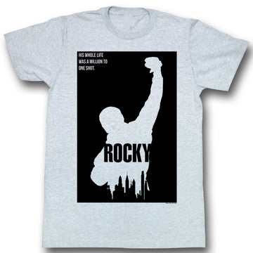 Rocky Mens S/S T-Shirt - Blocked Out - Heather Gray Heather