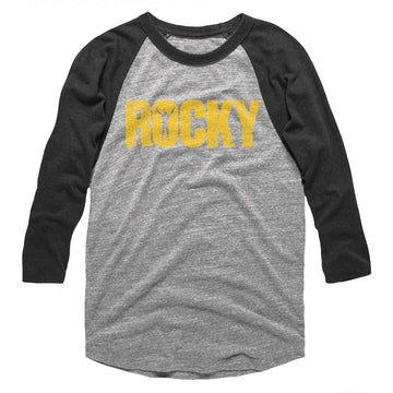 Rocky Mens 3/4 Sleeve Raglan - Rocky - Heather/Heather Gray Heather/Vintage Smoke