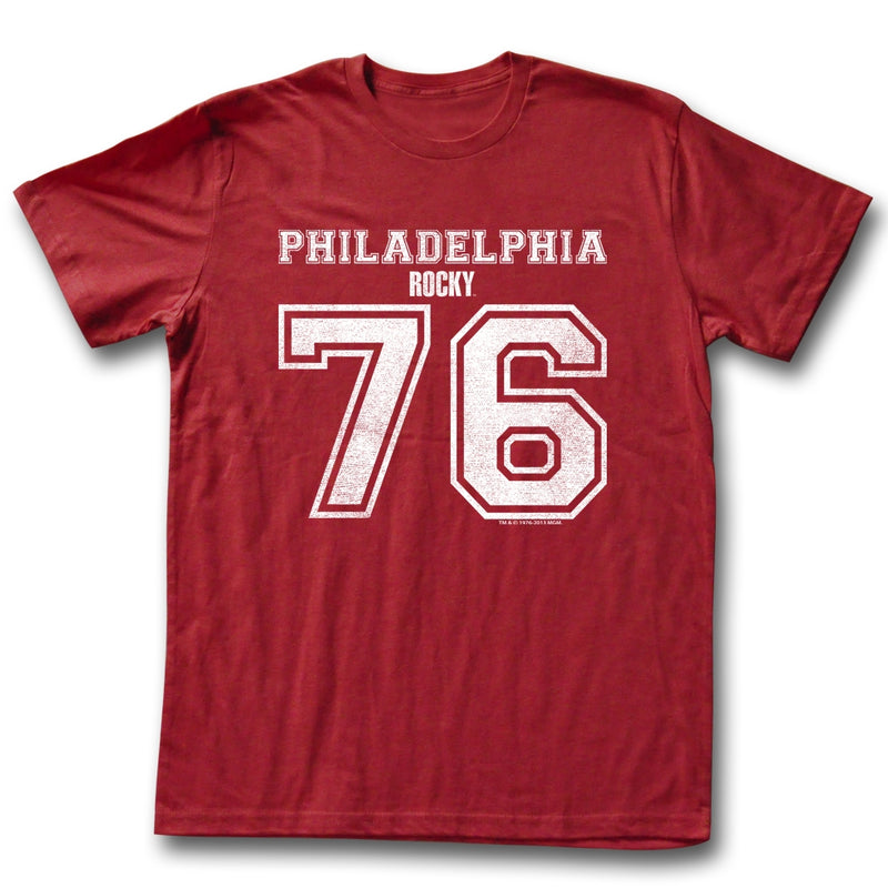 Rocky Mens S/S T-Shirt - Seventy Six - Heather Cardinal