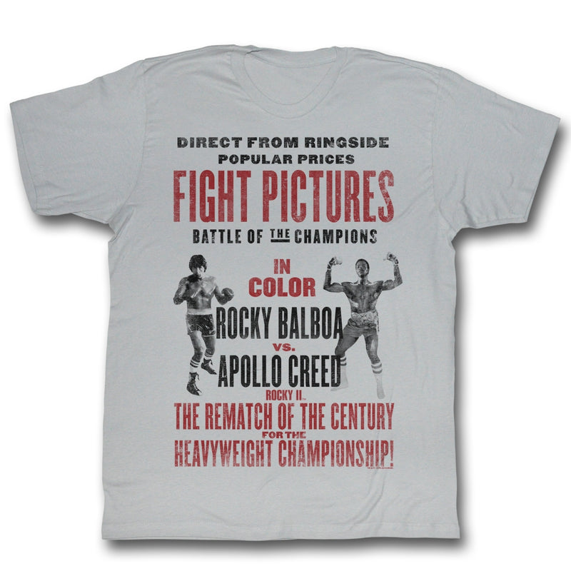 Rocky Mens S/S T-Shirt - Rematch - Solid Silver