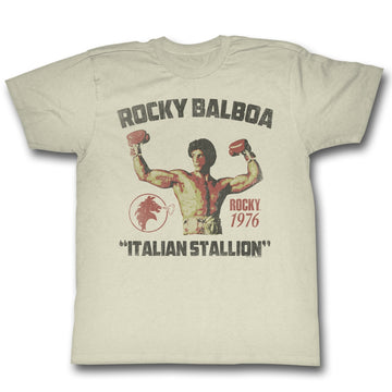Rocky Mens S/S T-Shirt - Stallion - Solid Natural