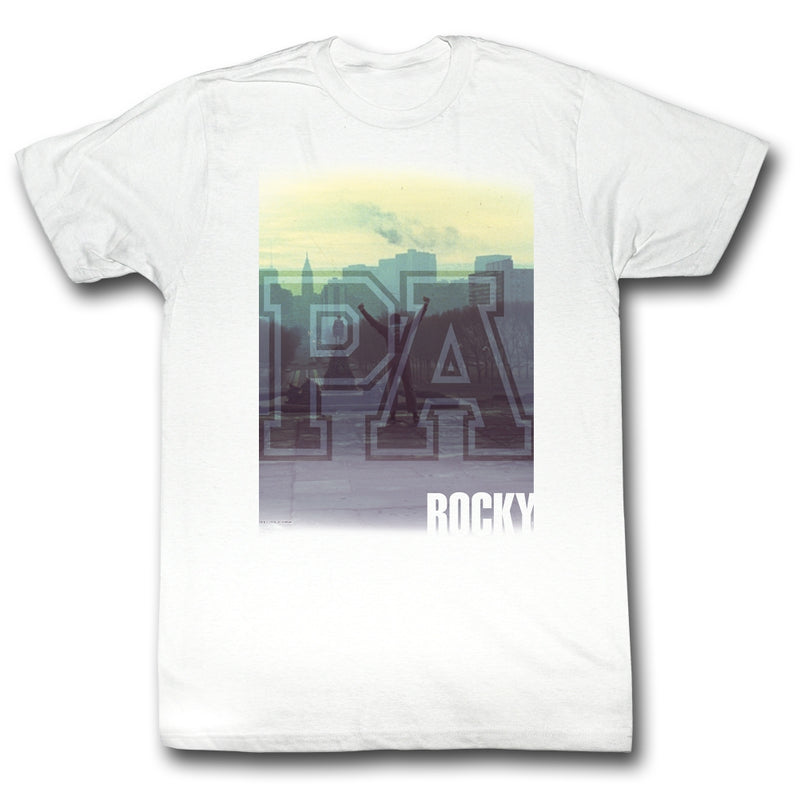 Rocky Mens S/S T-Shirt - Yeah - Solid White