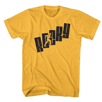 Rocky Mens S/S T-Shirt - Name Steps - Solid Ginger
