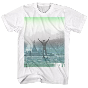 Rocky Mens S/S T-Shirt - Fade - Solid White