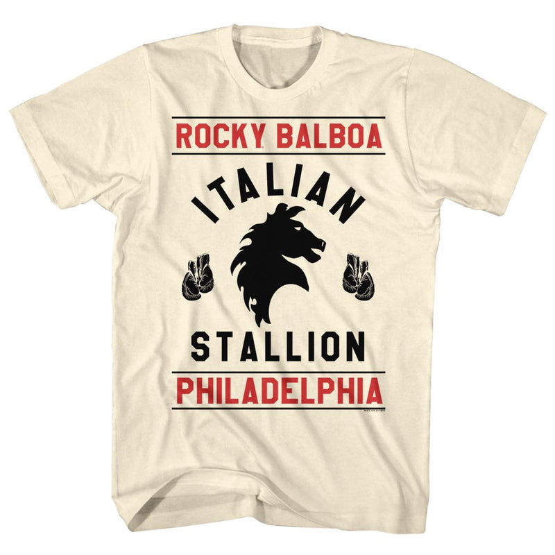 Rocky Mens S/S T-Shirt - Rocky Gloves - Solid Natural