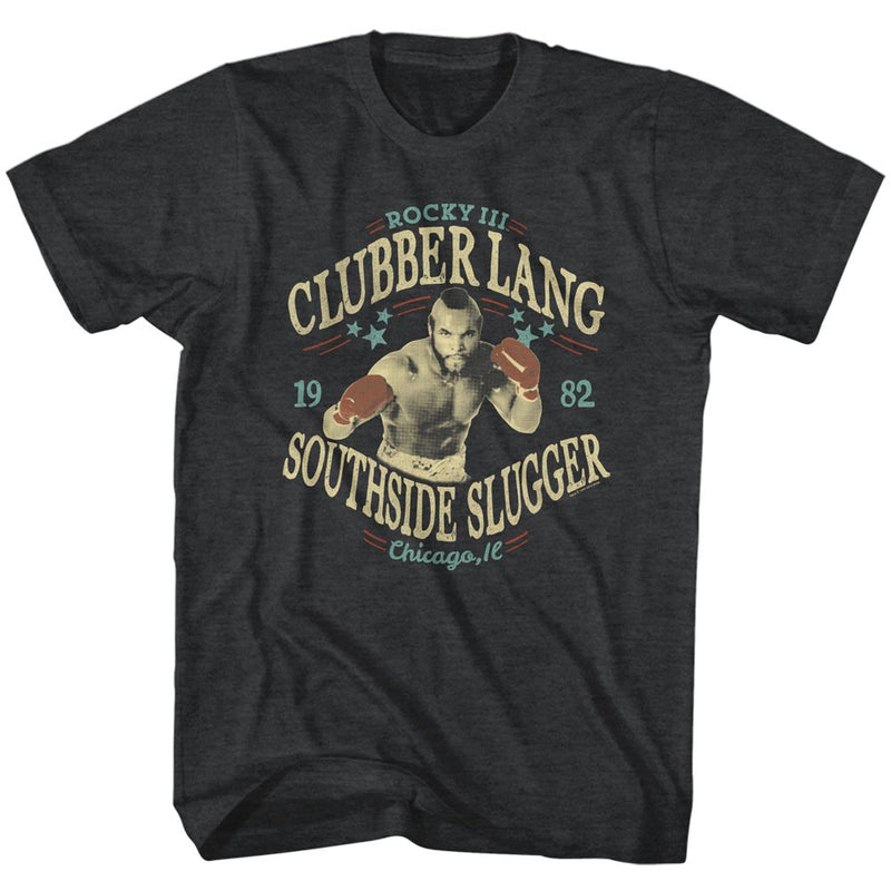 Rocky Mens S/S T-Shirt - Southside Slugger - Heather Black Heather
