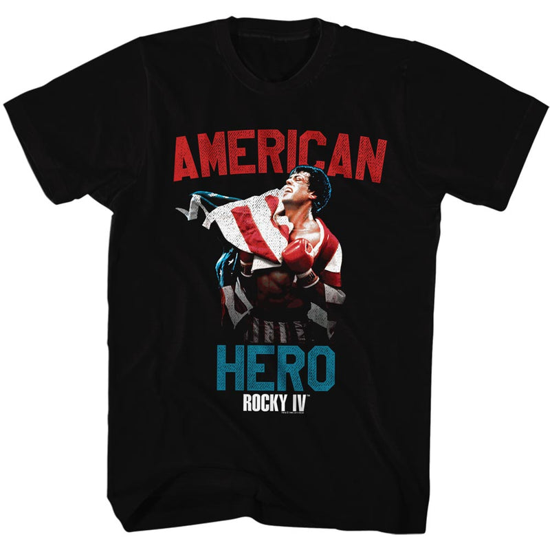 Rocky Mens S/S T-Shirt - Hero - Solid Black