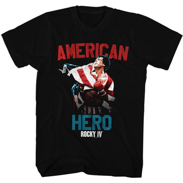 Rocky Mens S/S T-Shirt - Hero - Solid Black
