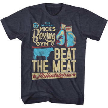 Rocky Mens S/S T-Shirt - Just Beat It - Heather Navy Heather