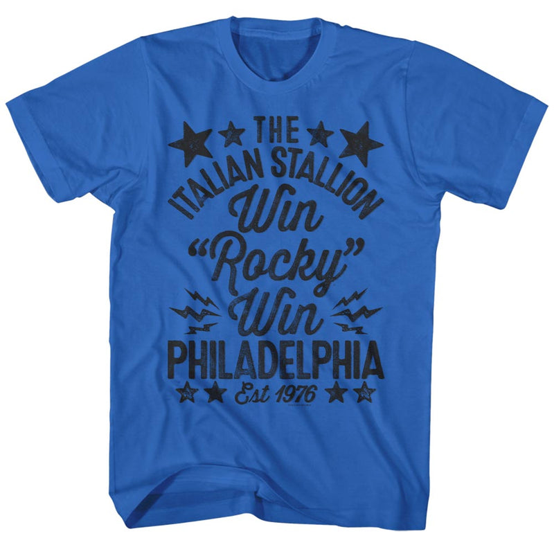 Rocky Mens S/S T-Shirt - Win Handmade - Solid Royal