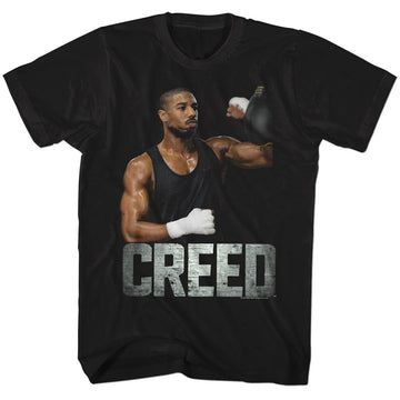 Rocky Mens S/S T-Shirt - Creed - Solid Black