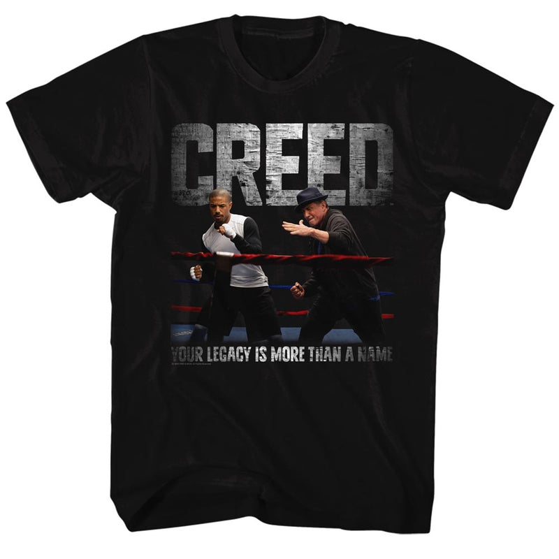 Rocky Mens S/S T-Shirt - Embrace The Legacy Color - Solid Black - Inmyparentsbasement.com