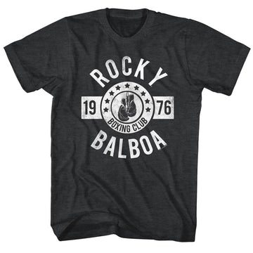 Rocky Mens S/S T-Shirt - Boxing Club - Heather Black Heather