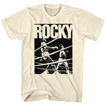 Rocky Mens S/S T-Shirt - Knockout - Solid Natural