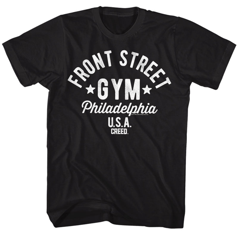 Rocky Mens S/S T-Shirt - Front Street - Solid Black