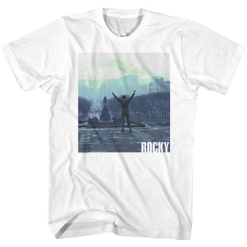 Rocky Mens S/S T-Shirt - Rocky Live - Solid White