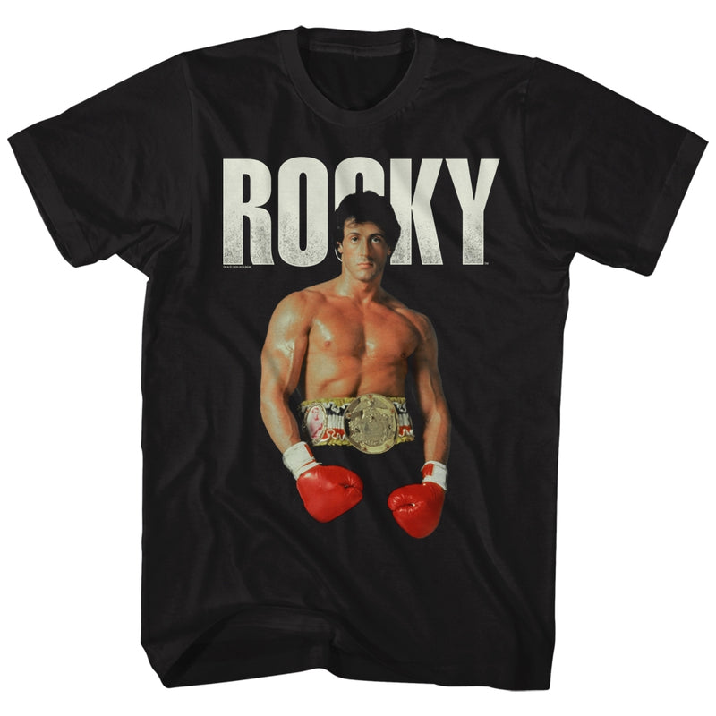 Rocky Mens S/S T-Shirt - Stand - Solid Black