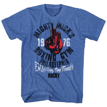 Rocky Mens S/S T-Shirt - Mick'S Gym - Heather Royal Heather