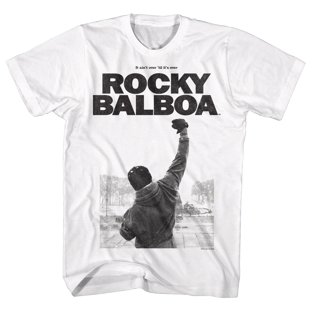 Rocky Mens S/S T-Shirt - Rocky6 - Solid White