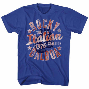 Rocky Mens S/S T-Shirt - Italian Stallion - Solid Royal