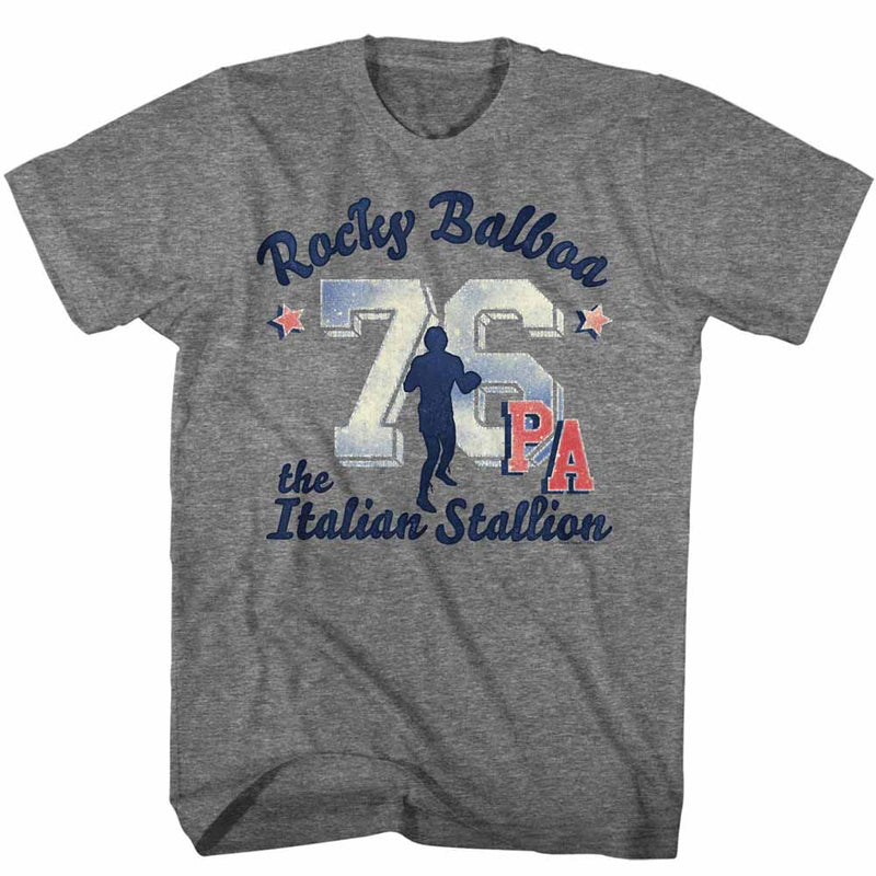 Rocky Mens S/S T-Shirt - Athletic 76 - Heather Graphite Heather