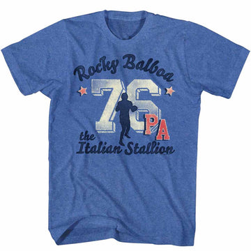 Rocky Mens S/S T-Shirt - Ath 76 Take 2 - Heather Royal Heather
