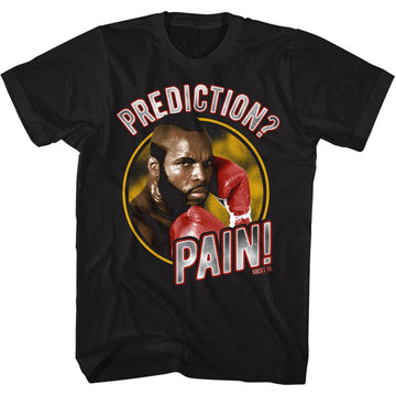 Rocky Mens S/S T-Shirt - Pain Prediction - Solid Black