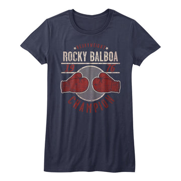 Rocky Girls Juniors S/S T-Shirt - Champ76 - Solid Navy