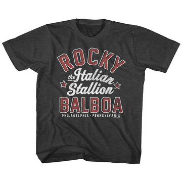 Rocky Toddler S/S T-Shirt - The Italian Stallion - Heather Black Heather