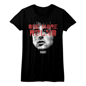 Rocky Girls Juniors S/S T-Shirt - One More Round - Solid Black