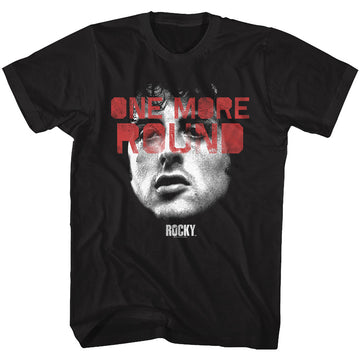 Rocky Mens S/S T-Shirt - One More Round - Solid Black