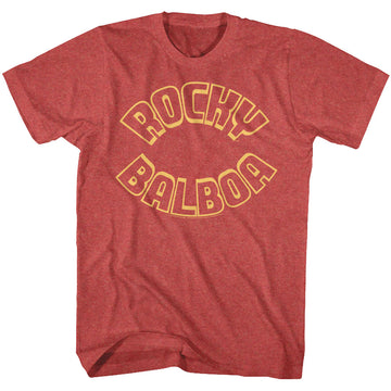 Rocky Mens S/S T-Shirt - R Balboa - Heather Red Heather