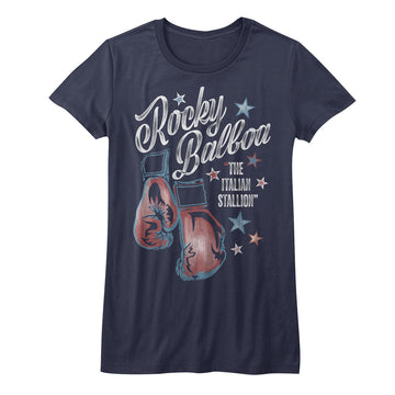 Rocky Girls Juniors S/S T-Shirt - Rbstallion - Solid Navy