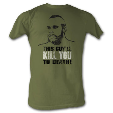 Rocky Mens S/S T-Shirt - Kill You To Death - Solid Military Green