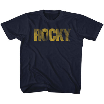 Rocky Toddler S/S T-Shirt - Rocky Logo - Solid Navy