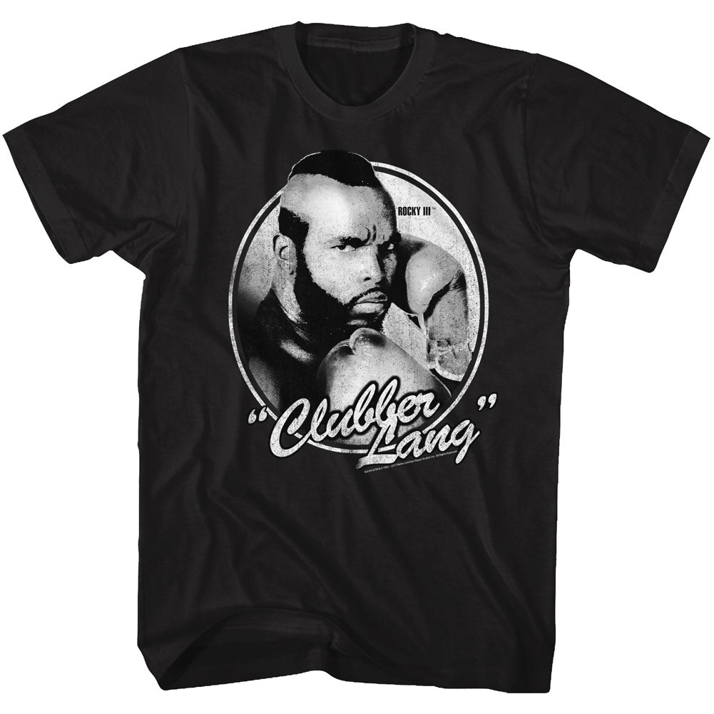 Rocky Mens S/S T-Shirt - Clubber Lang - Solid Black