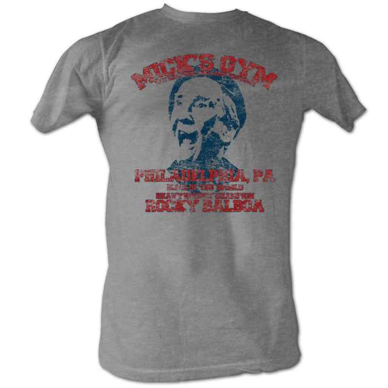 Rocky Mens S/S T-Shirt - Mick'S Gym - Heather Gray Heather