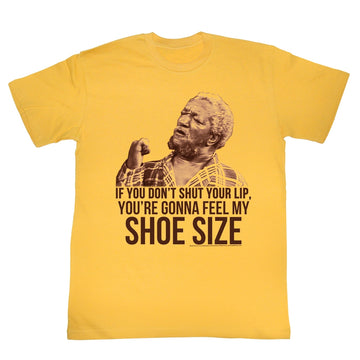 Redd Foxx Mens S/S T-Shirt - Shoe Size - Solid Ginger