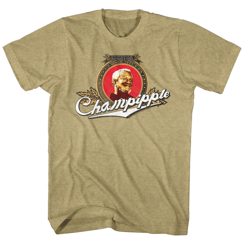 Redd Foxx Mens S/S T-Shirt - Champipple - Heather Khaki Heather